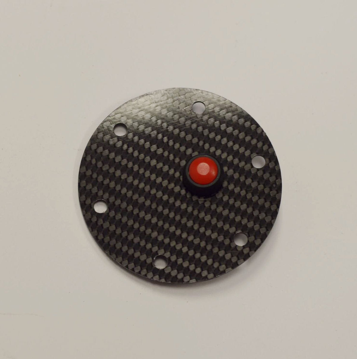 CARBON FIBER ROUND NRG SPARCO Glossy Steering Wheel Horn -Cover Plate W/ Button