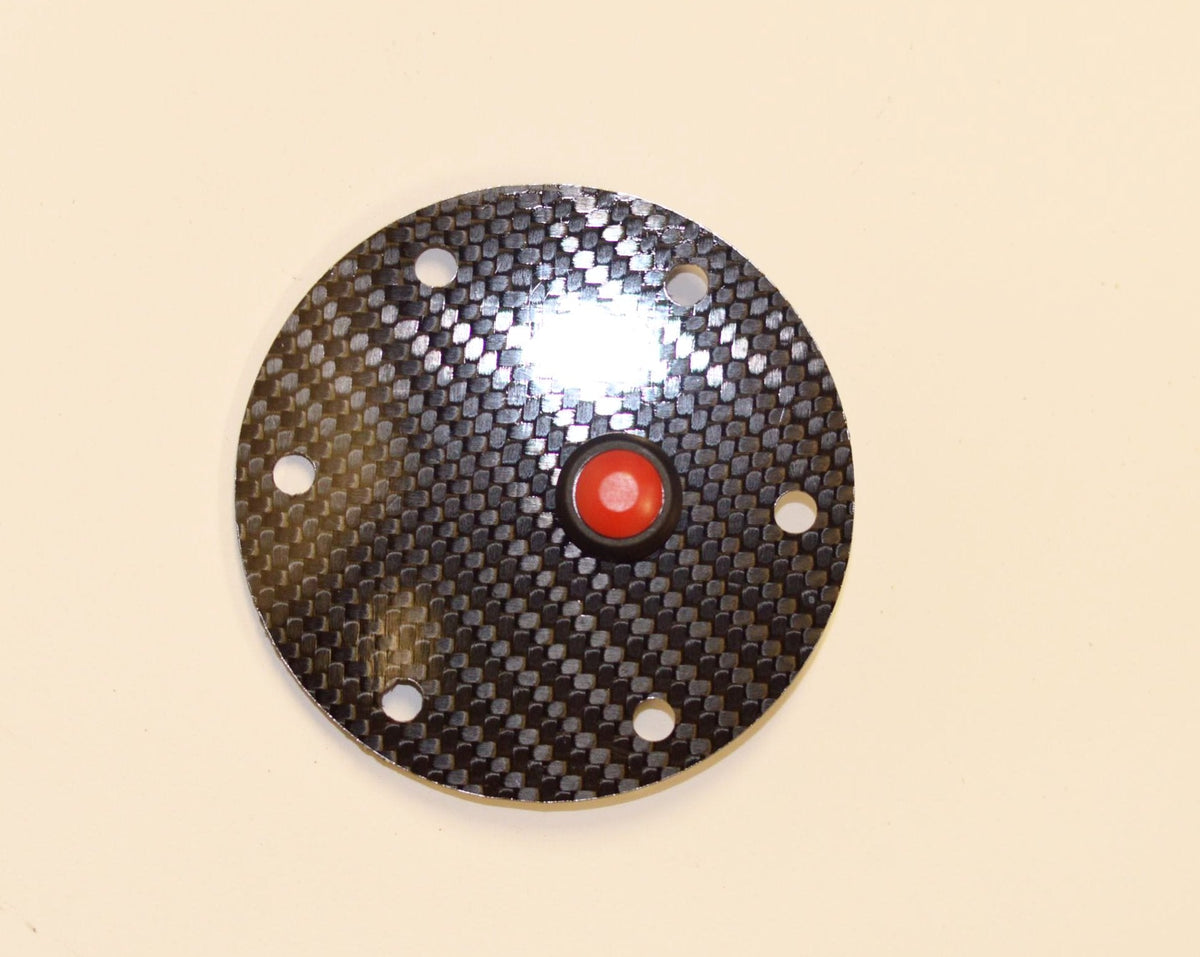 CARBON FIBER ROUND NRG SPARCO Glossy Steering Wheel Horn -Cover Plate W/ Button