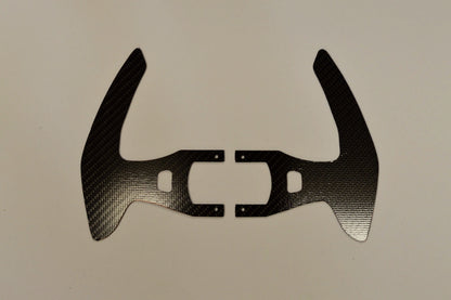Real Carbon Fiber Farrari 458 styled Glossy Wheel Paddle Logitech G25/27/29 replacement