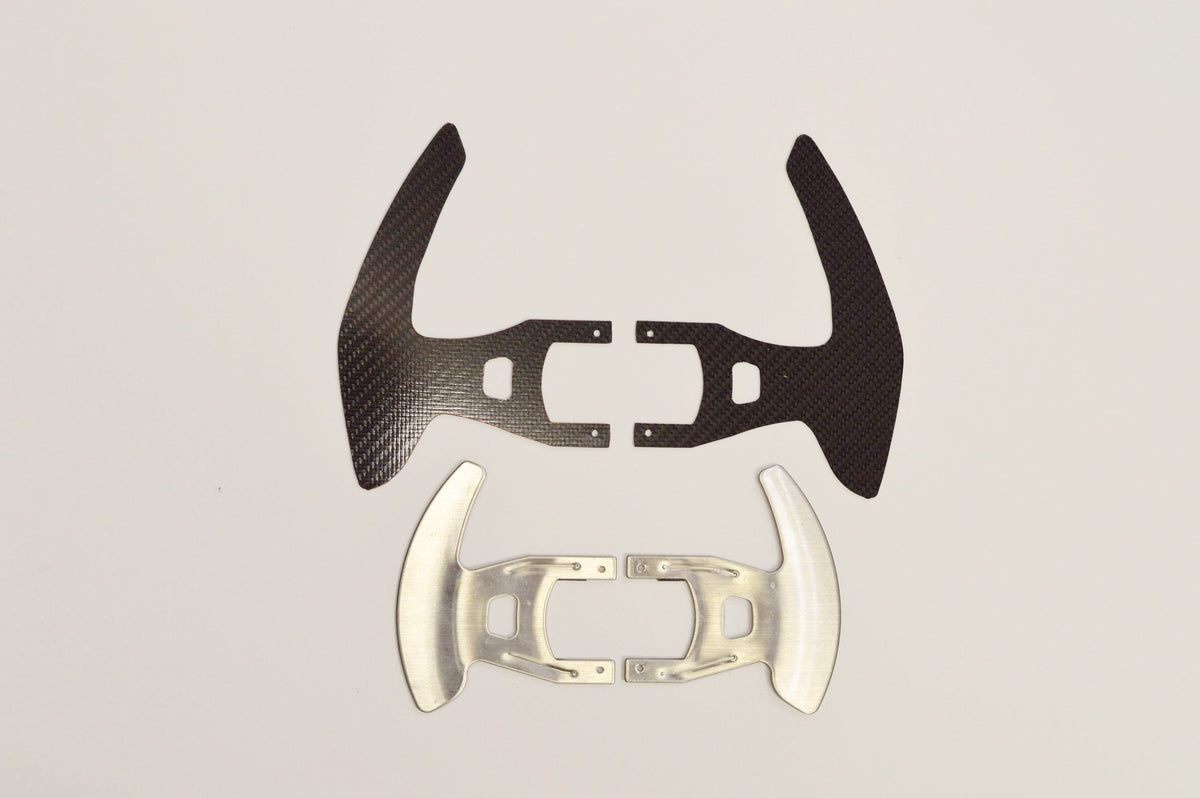 Real Carbon Fiber Farrari 458 styled Glossy Wheel Paddle Logitech G25/27/29 replacement