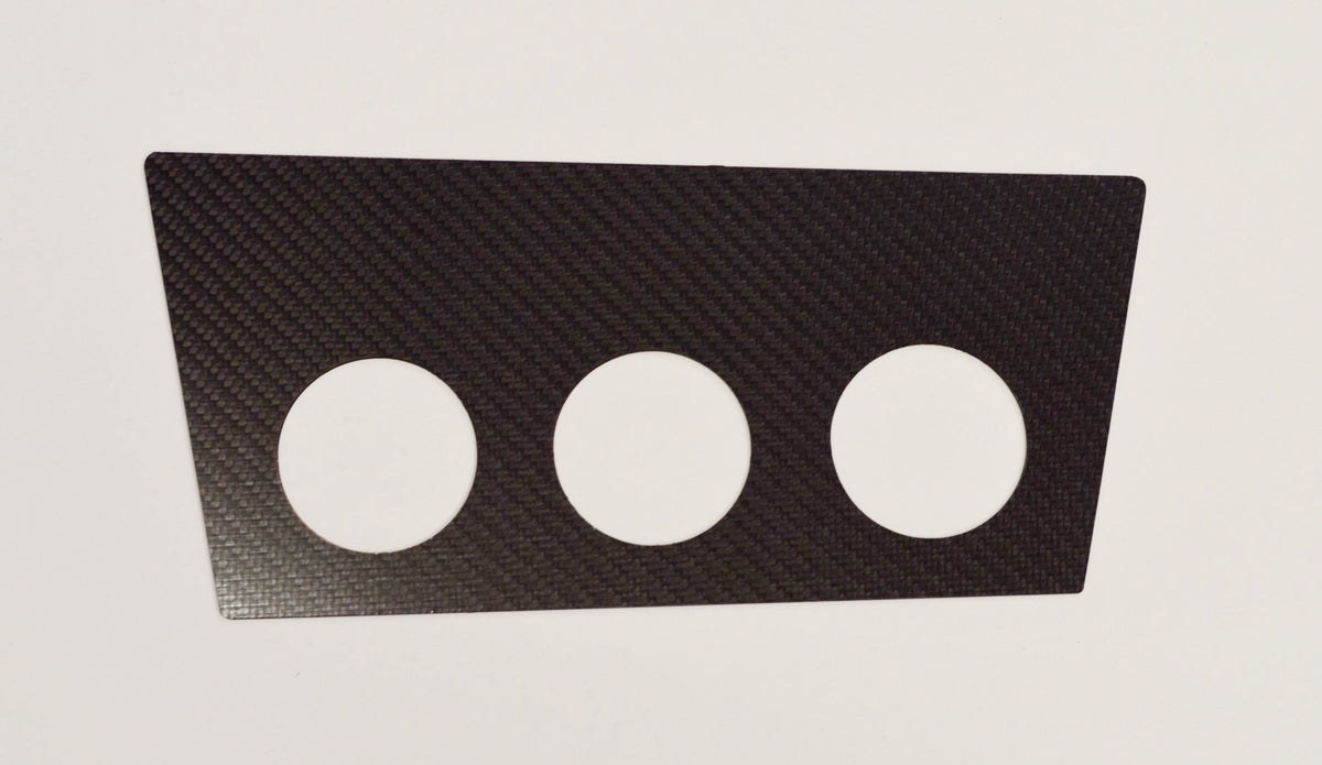 MW E30 CARBON FIBER (1984-1991) Gauge Pods Holder By Ash Tray Fits 3 52mm gauge
