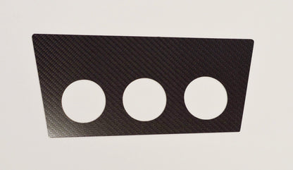 MW E30 CARBON FIBER (1984-1991) Gauge Pods Holder By Ash Tray Fits 3 52mm gauge