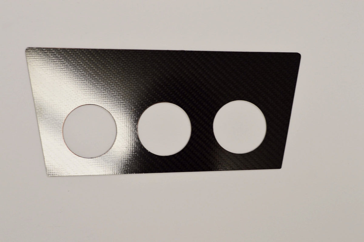MW E30 CARBON FIBER (1984-1991) Gauge Pods Holder By Ash Tray Fits 3 52mm gauge