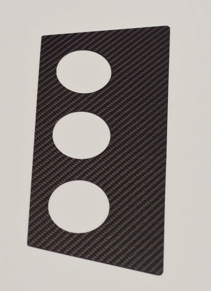 MW E30 CARBON FIBER (1984-1991) Gauge Pods Holder By Ash Tray Fits 3 52mm gauge