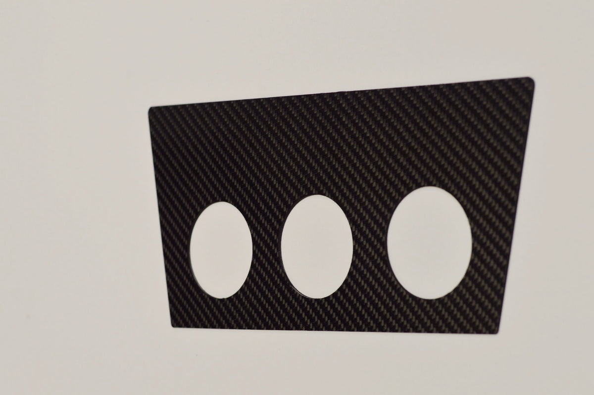 MW E30 CARBON FIBER (1984-1991) Gauge Pods Holder By Ash Tray Fits 3 52mm gauge