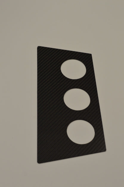 MW E30 CARBON FIBER (1984-1991) Gauge Pods Holder By Ash Tray Fits 3 52mm gauge