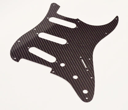 Fender Strat Stratocaster 11 Hole CARBON FIBER pickguard SSS