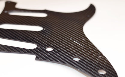 Fender Strat Stratocaster 11 Hole CARBON FIBER pickguard SSS