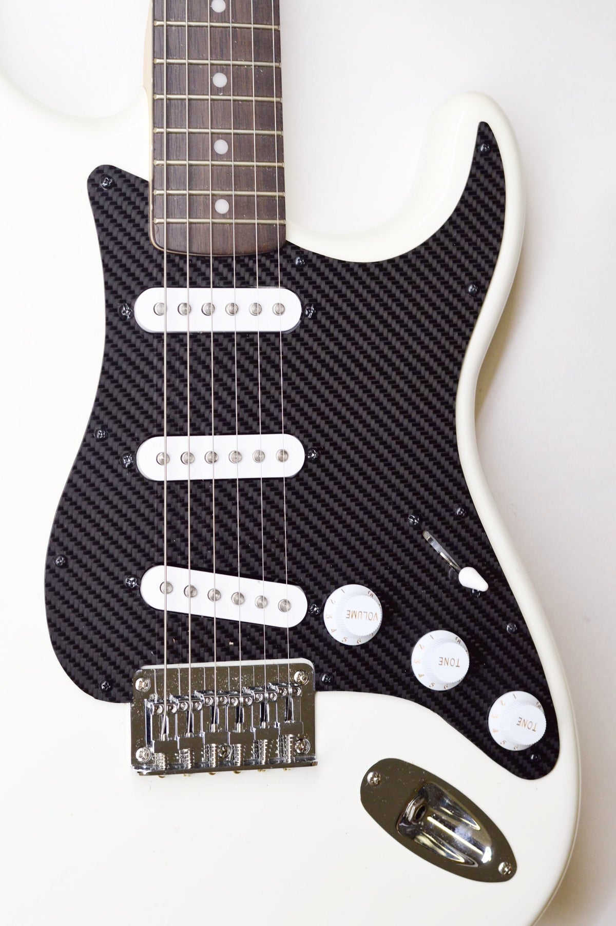 Fender Strat Stratocaster 11 Hole CARBON FIBER pickguard SSS