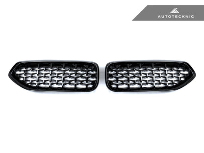 AutoTecknic Painted Glazing Black Front Grille Set - BMW G29 Z4