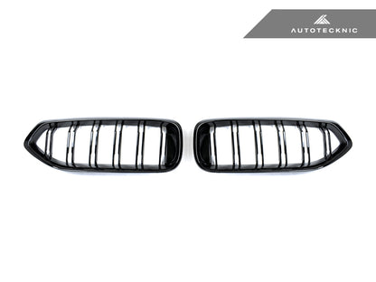 AutoTecknic Dual-Slats Gloss Black Front Grille Set - BMW G29 Z4
