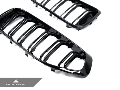 AutoTecknic Dual-Slats Gloss Black Front Grille Set - BMW G29 Z4