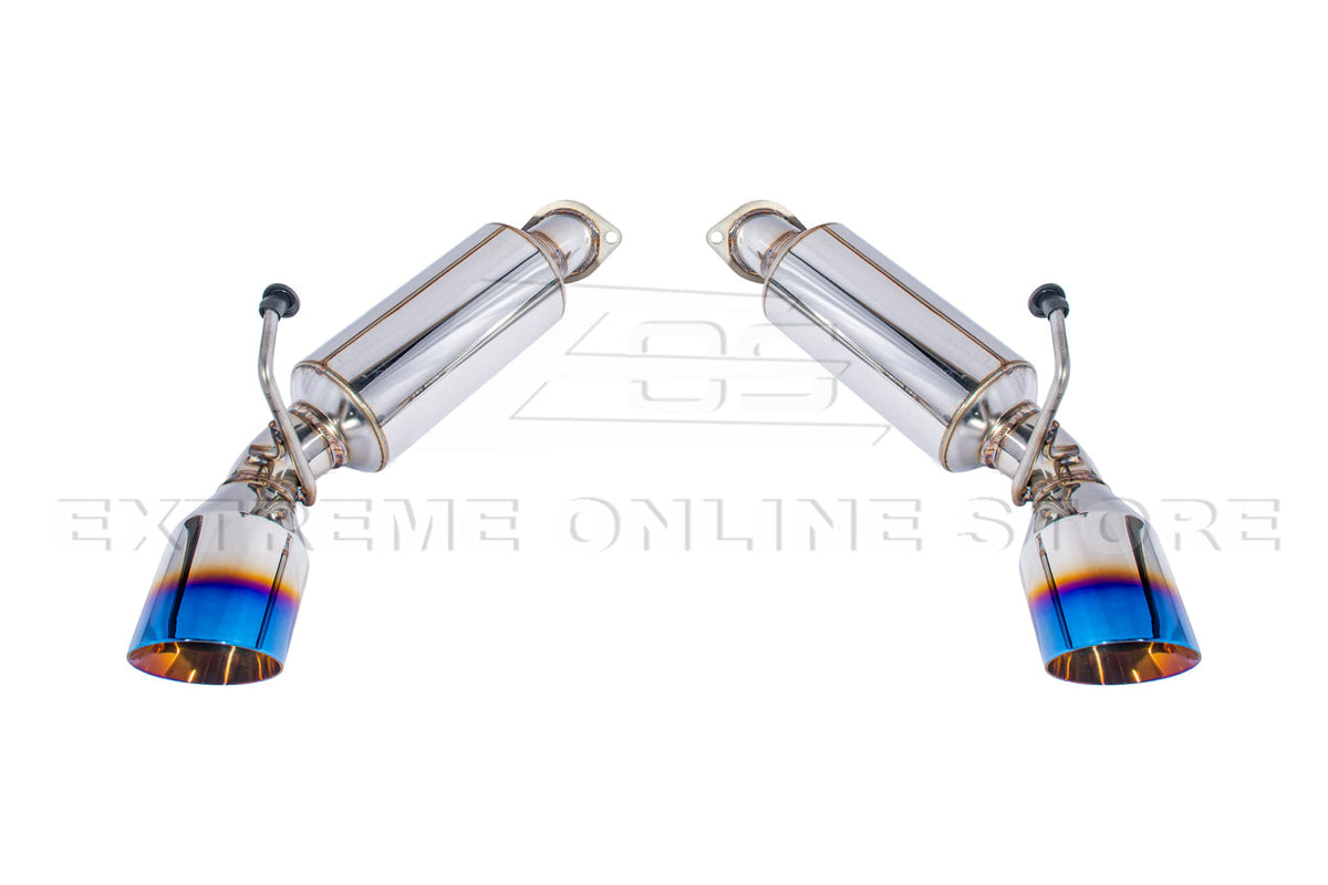 2009-2021 Nissan 370Z Muffler Axle Back Burnt Tips Exhaust