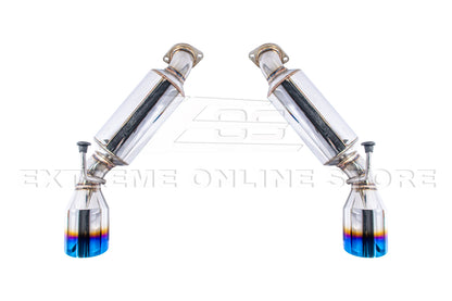 2014-2016 Infiniti Q60 Muffler Axle Back Burnt Tips Exhaust