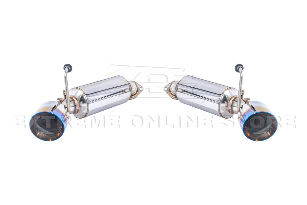 2014-2016 Infiniti Q60 Muffler Axle Back Burnt Tips Exhaust