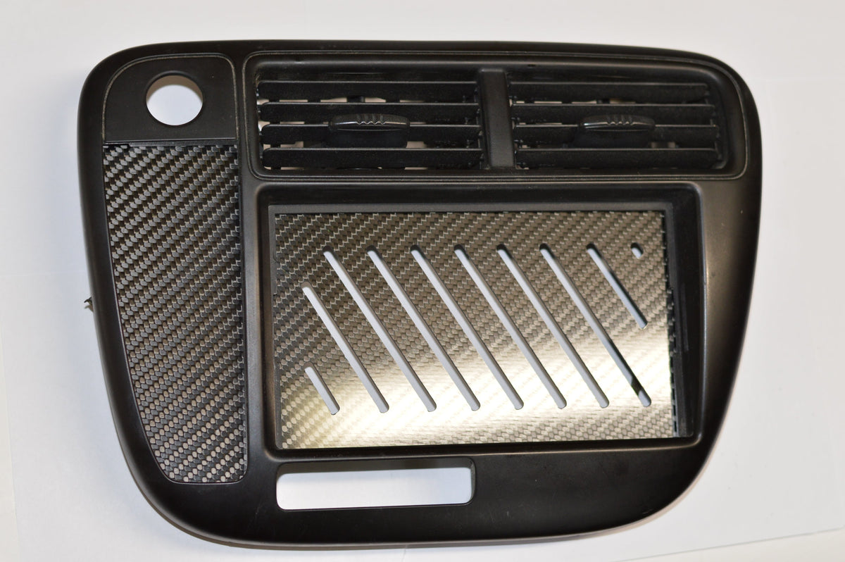 Honda CARBON FIBER 99-00 Civic Climate Control Block Off Plate Delete