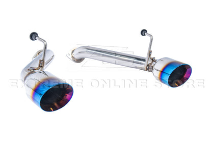 2009-2021 Nissan 370Z Z34 Muffler Delete Axle Back Burnt Tips Exhaust