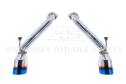 2008-2013 Infiniti G37 Coupe Muffler Delete Axle Back Burnt Tips Exhaust