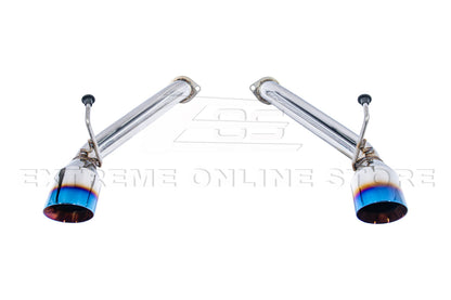 2008-2013 Infiniti G37 Coupe Muffler Delete Axle Back Burnt Tips Exhaust