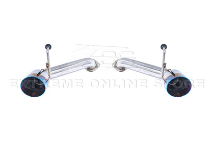 2009-2021 Nissan 370Z Z34 Muffler Delete Axle Back Burnt Tips Exhaust
