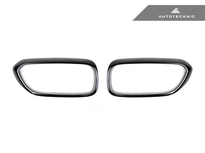 AutoTecknic Dry Carbon Fiber Front Grille Covers - BMW G30 5-Series