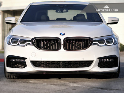 AutoTecknic Dry Carbon Fiber Front Grille Covers - BMW G30 5-Series