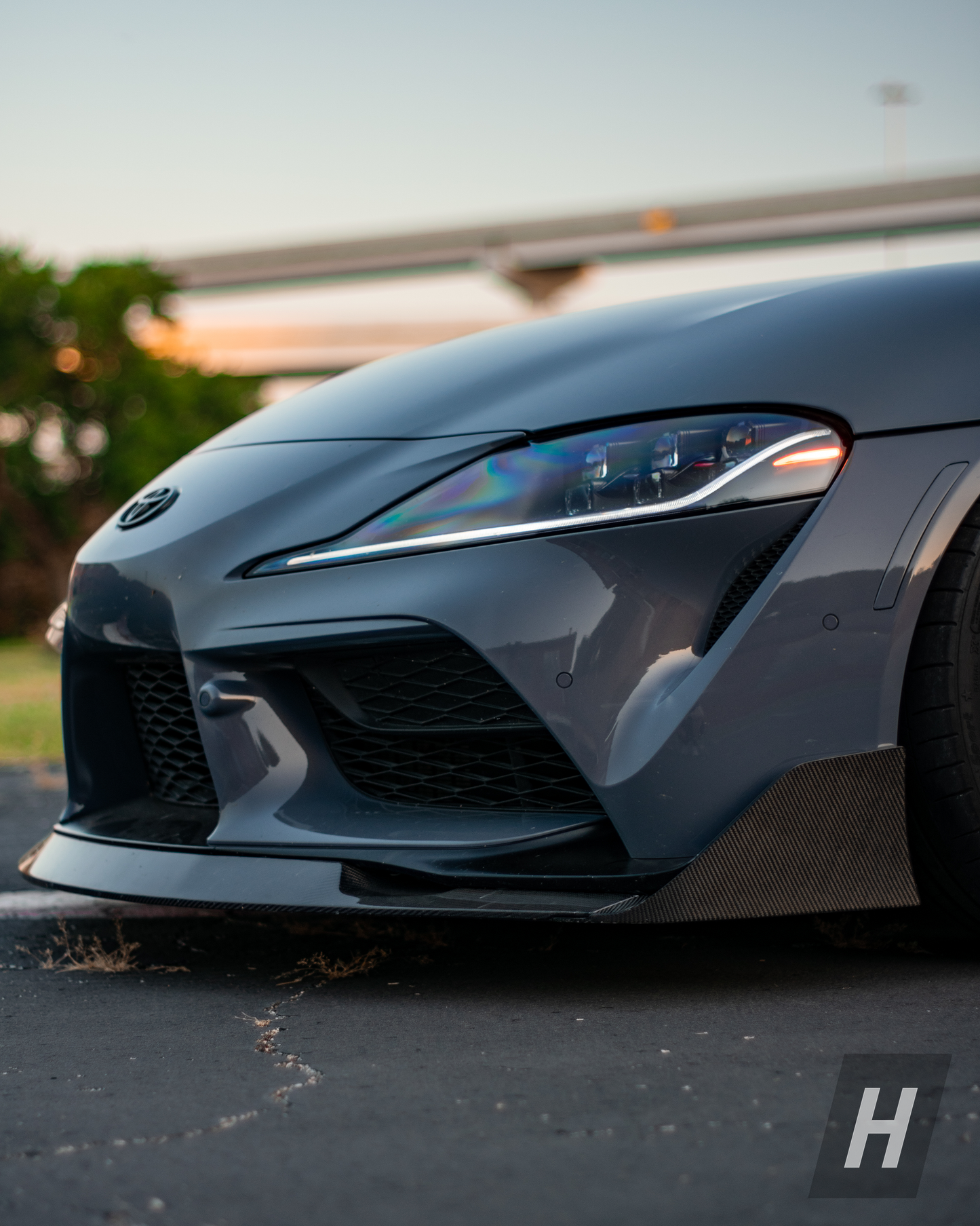 AG Style Carbon Fiber Front Lip - A90 Supra