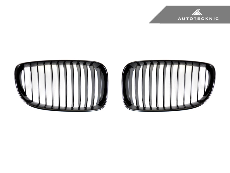 AutoTecknic Gloss Black Front Grille Set - BMW E82 1-Series & 1M