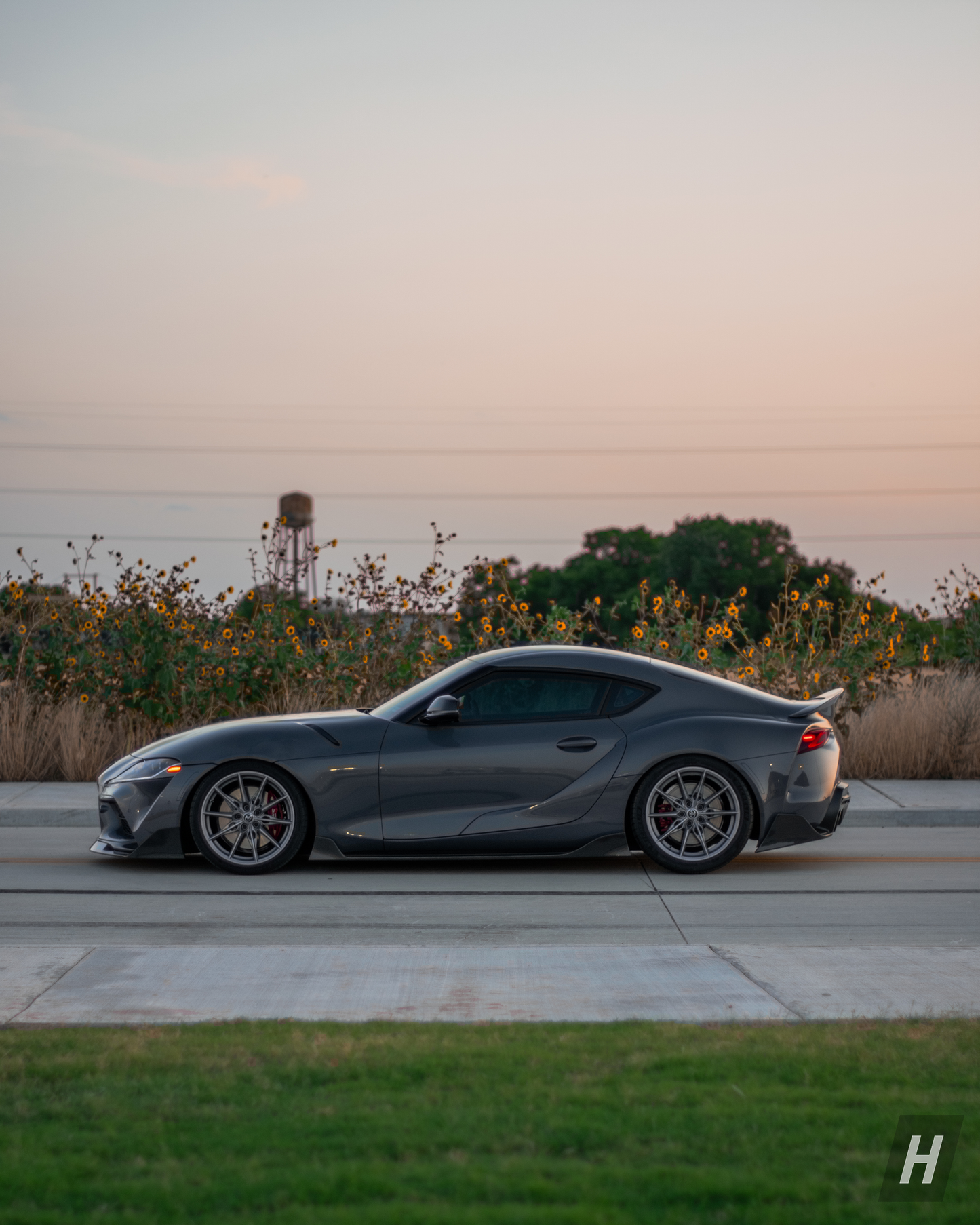 AG Style Carbon Fiber Side Skirt Extensions - A90 Supra
