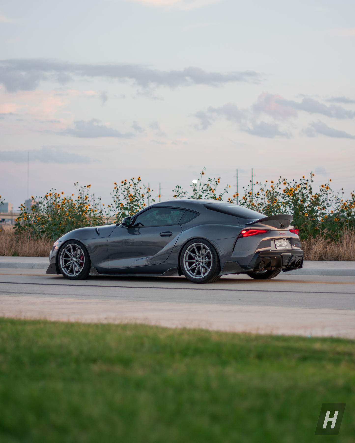 AG Style Carbon Fiber Side Skirt Extensions - A90 Supra