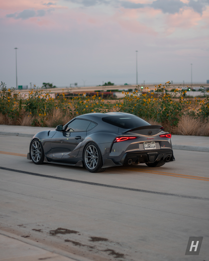AG Style Carbon Fiber Side Skirt Extensions - A90 Supra