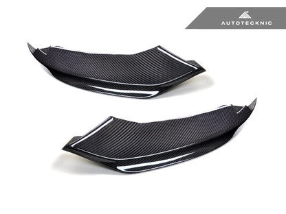 AutoTecknic Vacuumed Carbon Fiber Aero Splitters - BMW F32/ F33/ F36 4-Series M-Sport