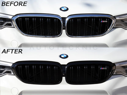 AutoTecknic Gloss Black Front Grille Surround Set - BMW F90 M5