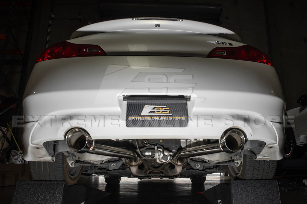 2008-2013 Infiniti G37 Coupe Muffler Delete Axle Back Dual Tips Exhaust