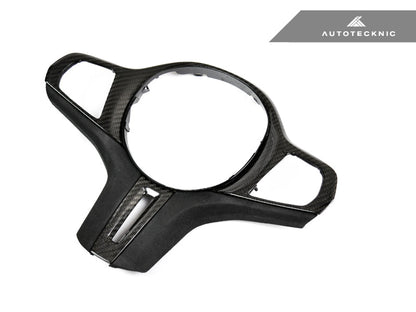 AutoTecknic Carbon Alcantara Steering Wheel Trim - BMW F91/ F92/ F93 M8