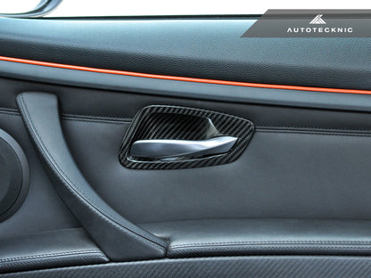AutoTecknic Dry Carbon Interior Door Handle Trims - BMW E92 3-Series & M3 | E93 3-Series & M3