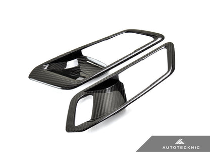 AutoTecknic Dry Carbon Interior Door Handle Trim Set - BMW G20 3-Series