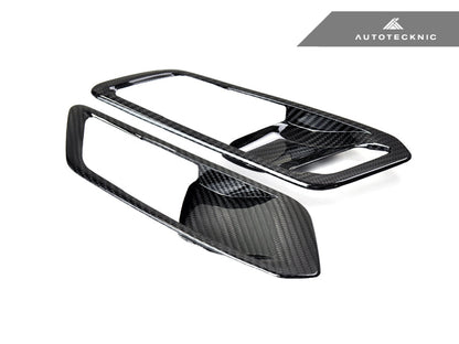 AutoTecknic Dry Carbon Interior Door Handle Trim Set - BMW G80 M3