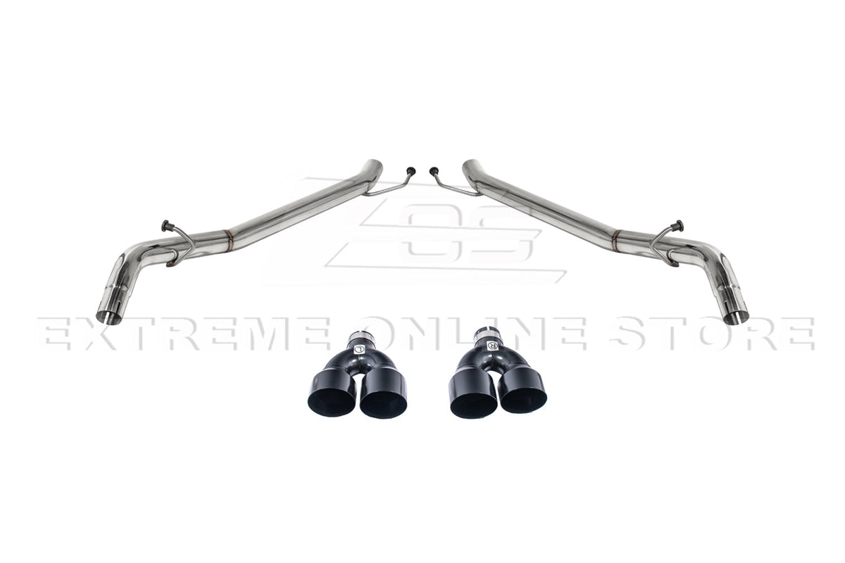 2020-Present Explorer Aviator V6 Muffler Delete Black Tip Axle Back Exhaust