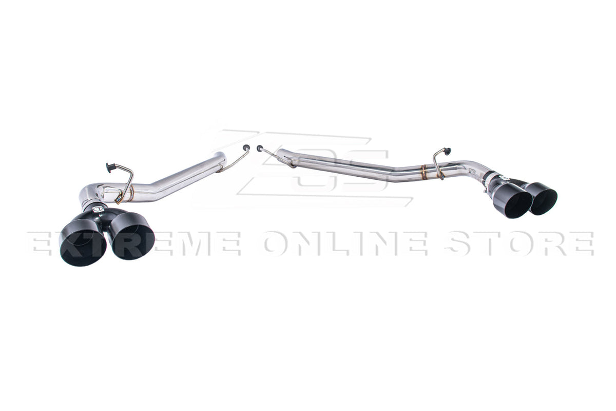 2020-Present Explorer Aviator V6 Muffler Delete Black Tip Axle Back Exhaust