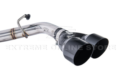 2020-Present Explorer Aviator V6 Muffler Delete Black Tip Axle Back Exhaust