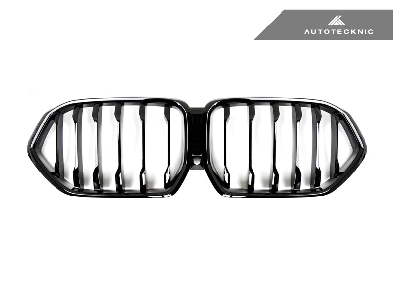 AutoTecknic Gloss Black Front Grille - BMW G06 X6 Pre-LCI