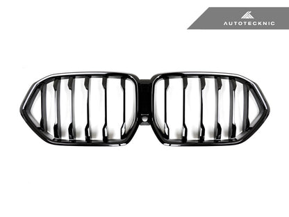 AutoTecknic Gloss Black Front Grille - BMW G06 X6 Pre-LCI