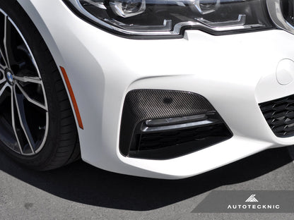 AutoTecknic Dry Carbon Front Bumper Trim - BMW G20 330I M-Sport Pre-LCI