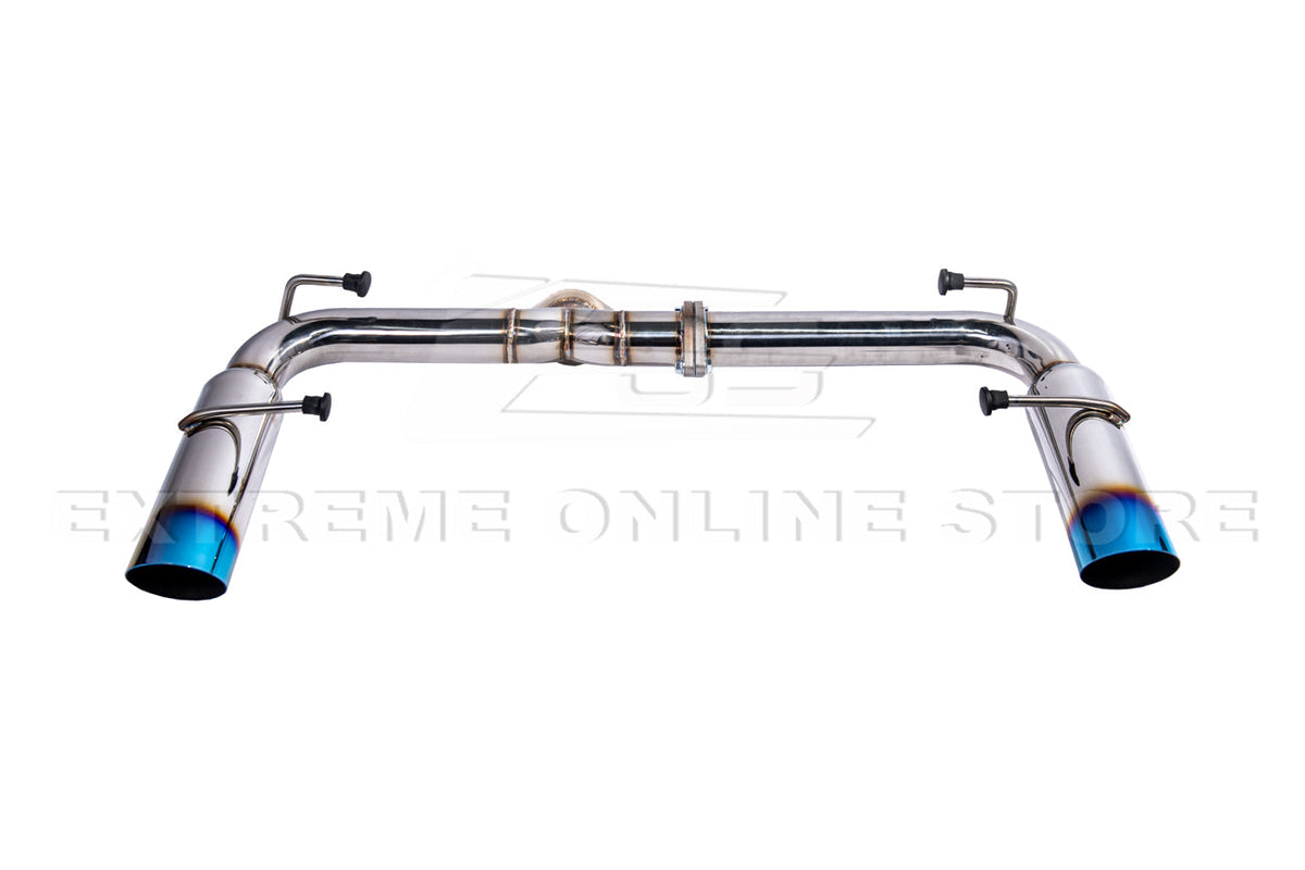 2022-Present Toyota GR86 Subaru BRZ BOSO Style Muffler Delete Burnt Tip Axle Back Exhaust