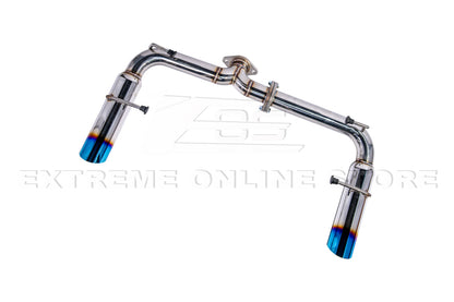2022-Present Toyota GR86 Subaru BRZ BOSO Style Muffler Delete Burnt Tip Axle Back Exhaust