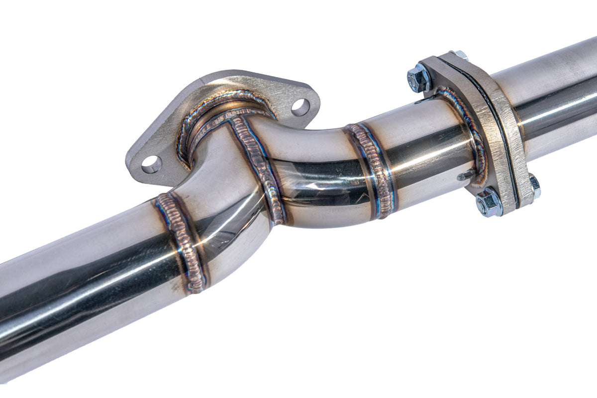 2022-Present Toyota GR86 Subaru BRZ BOSO Style Muffler Delete Burnt Tip Cat Back Exhaust