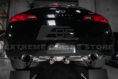 2014-2016 Infiniti Q60 Muffler Axle Back Dual Tips Exhaust