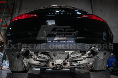 2014-2016 Infiniti Q60 Muffler Axle Back Dual Tips Exhaust