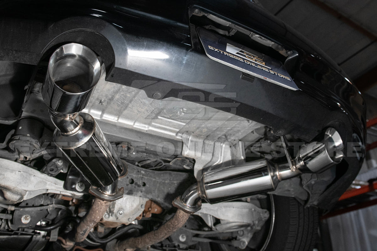 2014-2016 Infiniti Q60 Muffler Axle Back Dual Tips Exhaust